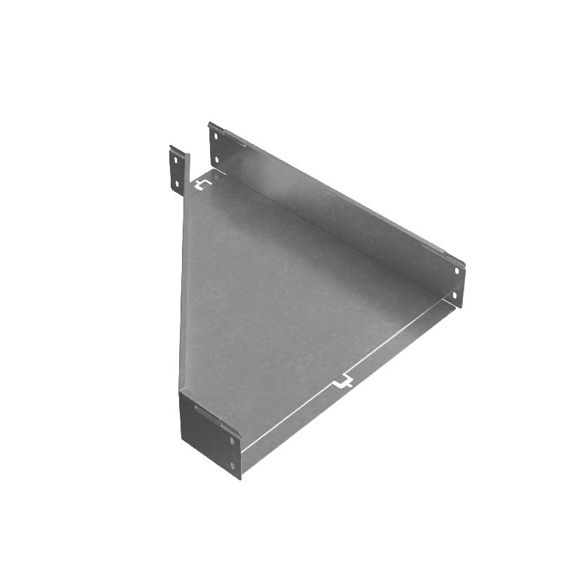 Переходник для лотка правый 100х100-500 сталь 1.0мм "ПЛЮС" PDplus100-100-500-R HD КМ PL1601