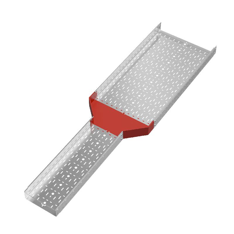 Переходник для лотка центральный 100х300-600 сталь 1.0мм "ПЛЮС" PDplus100-300-600-C КМ PL0823