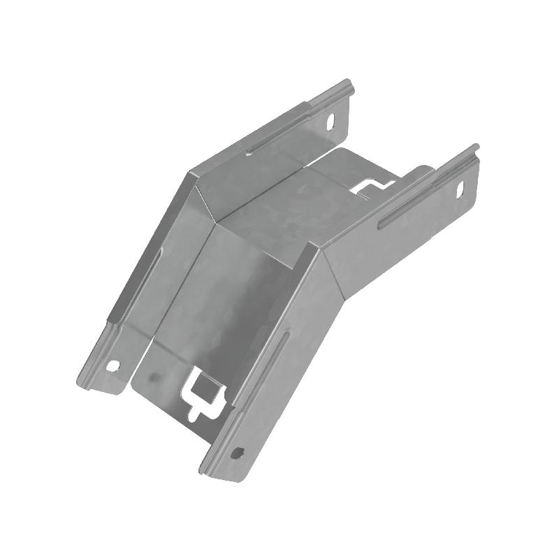 Угол для лотка верт. внеш. 45град. 100х50 сталь 1.0мм "ПЛЮС" VLplus45-50-100 HD КМ PL1463