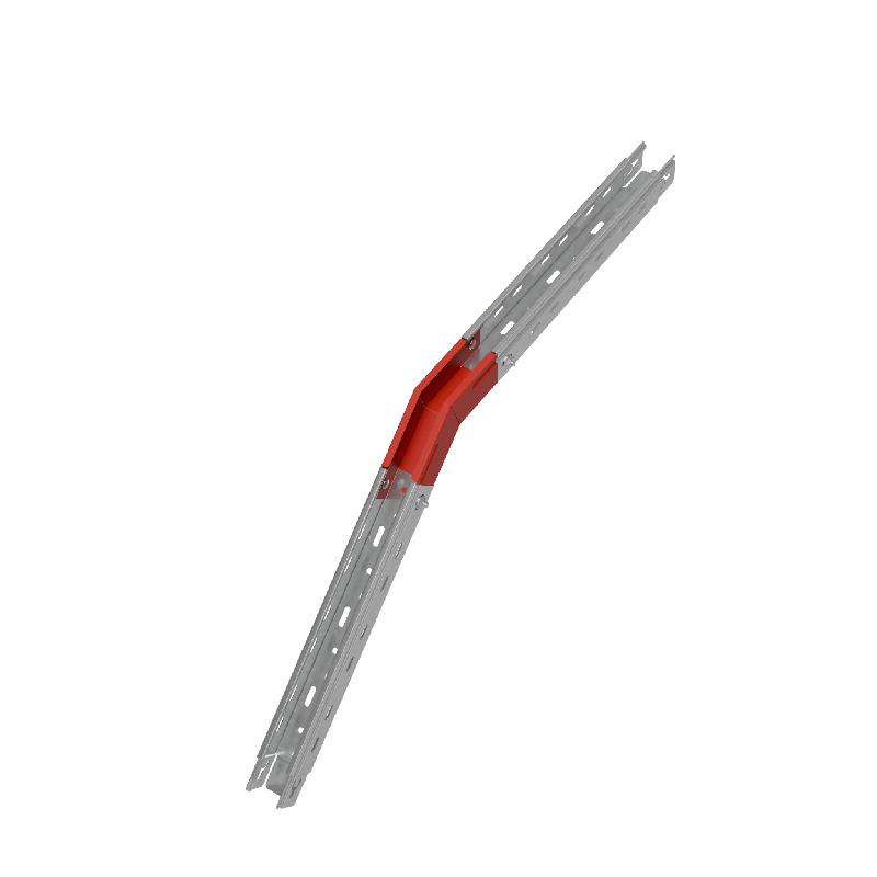 Угол для лотка верт. внеш. 45град. 50х50 сталь 0.8мм "ПЛЮС" VLplus45-50-50 КМ PL0535