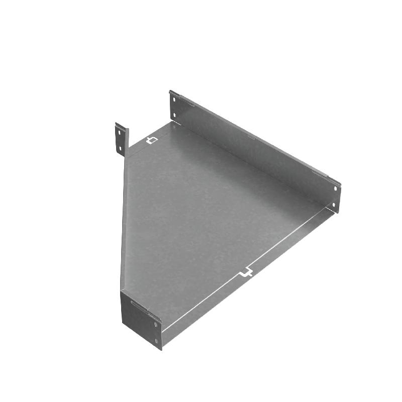 Переходник для лотка правый 100х200-600 сталь 1.0мм "ПЛЮС" PDplus100-200-600-R HD КМ PL1611