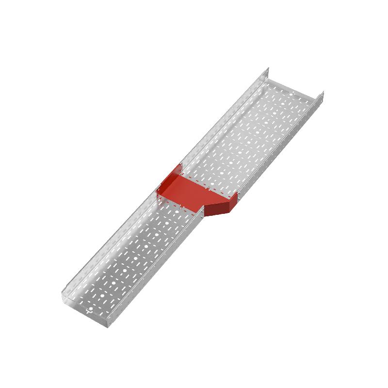 Переходник для лотка правый 100х300-400 сталь 1.0мм "ПЛЮС" PDplus100-300-400-R HD КМ PL1612