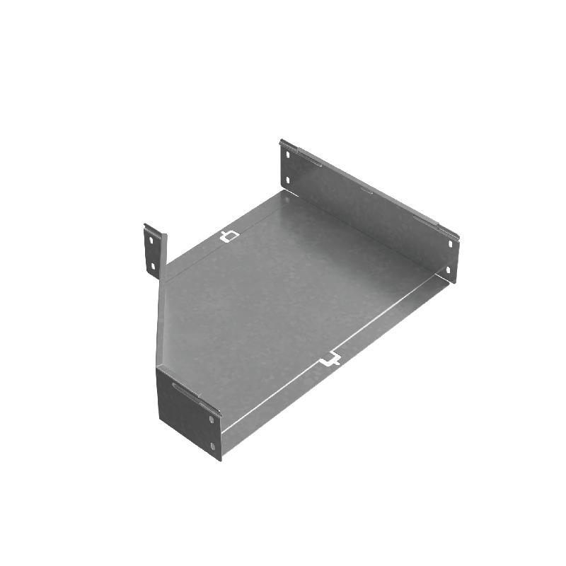 Переходник для лотка правый 100х300-500 сталь 1.0мм "ПЛЮС" PDplus100-300-500-R HD КМ PL1613