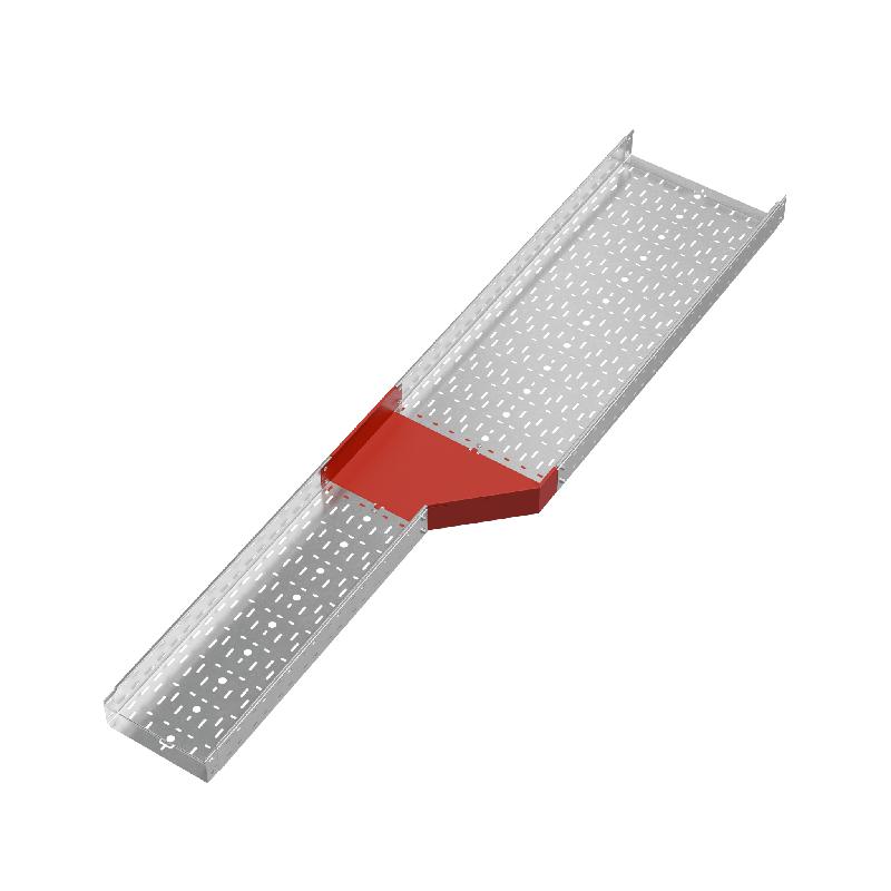 Переходник для лотка правый 100х300-500 сталь 1.0мм "ПЛЮС" PDplus100-300-500-R КМ PL0686