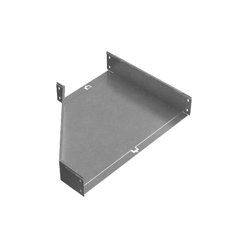 Переходник для лотка правый 100х300-600 сталь 1.0мм "ПЛЮС" PDplus100-300-600-R КМ PL0687