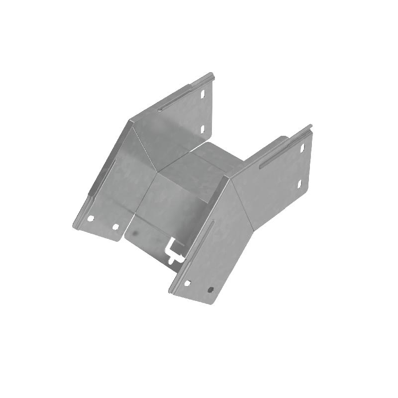 Угол для лотка верт. внеш. 45град. 150х100 сталь 1.0мм "ПЛЮС" VLplus45-100-150 HD КМ PL1478