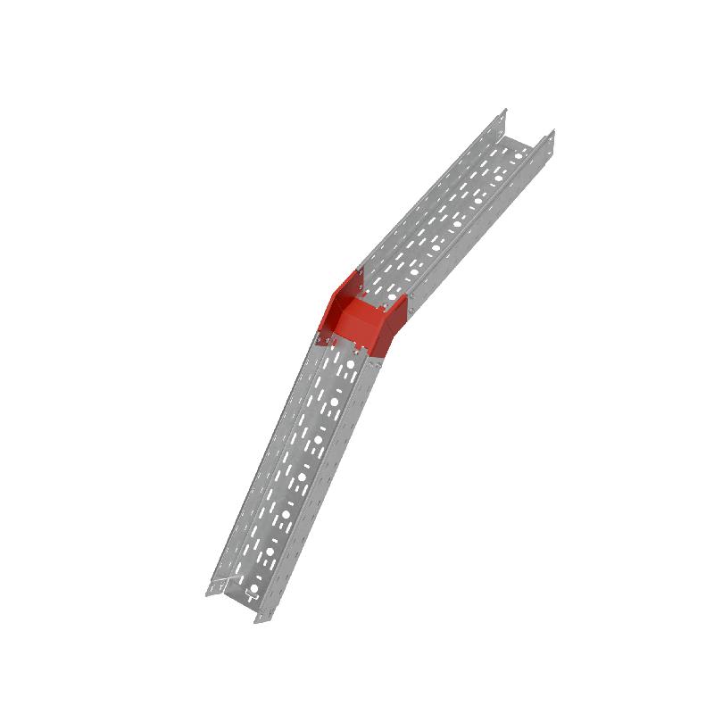 Угол для лотка верт. внеш. 45град. 150х100 сталь 1.0мм "ПЛЮС" VLplus45-100-150 HD КМ PL1478