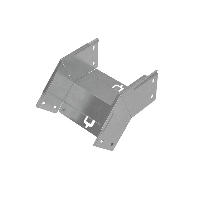 Угол для лотка верт. внеш. 45град. 200х100 сталь 1.0мм "ПЛЮС" VLplus45-100-200 КМ PL0552