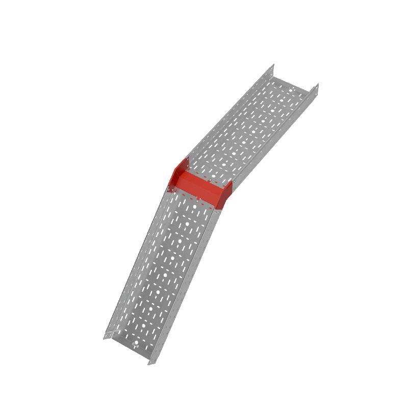 Угол для лотка верт. внеш. 45град. 300х100 сталь 1.0мм "ПЛЮС" VLplus45-100-300 HD КМ PL1480