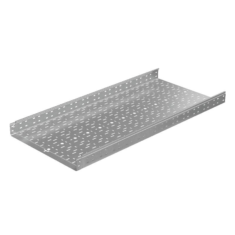 Лоток листовой перфорированный 600х80 L3000 сталь 1.0мм "БЫСТРЫЙ МОНТАЖ ПЛЮС" LPplus80-600-1.0-3000 HD гор. оцинк. КМ PL1226