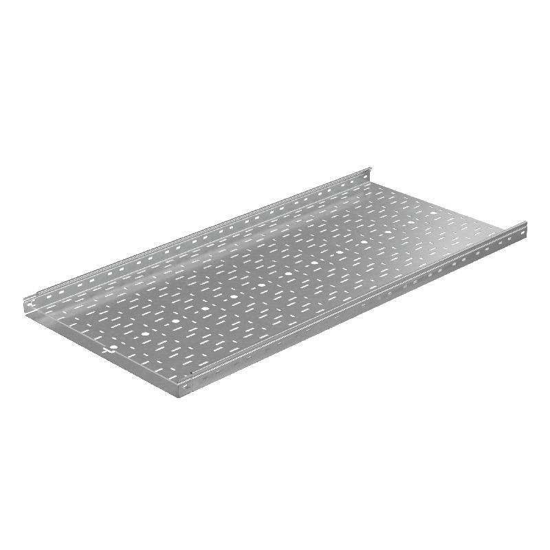 Лоток листовой перфорированный 600х50 L3000 сталь 1.2мм "БЫСТРЫЙ МОНТАЖ ПЛЮС" LPplus50-600-1.2-3000 оцинк. КМ PL0232