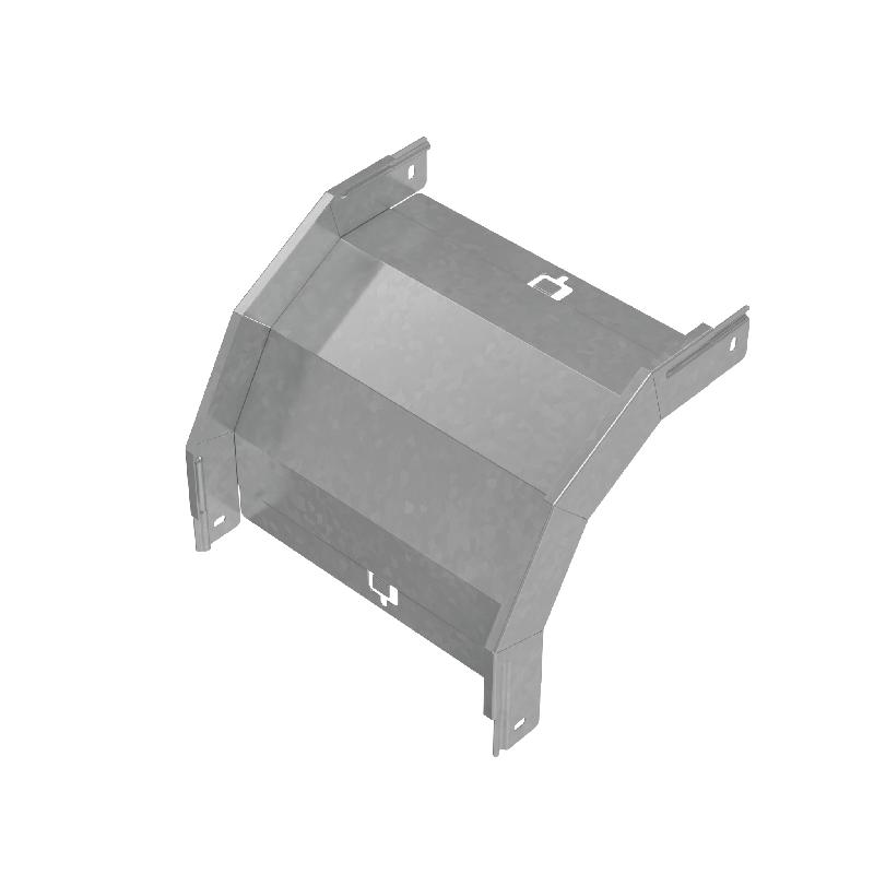 Угол для лотка верт. внеш. 90град. 300х50 сталь 1.0мм "ПЛЮС" VLplus90-50-300 HD КМ PL1444