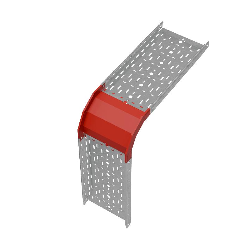 Угол для лотка верт. внеш. 90град. 300х50 сталь 1.0мм "ПЛЮС" VLplus90-50-300 HD КМ PL1444
