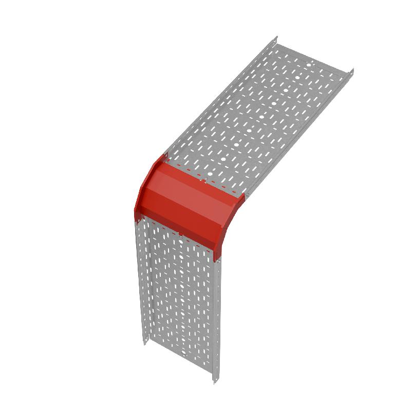 Угол для лотка верт. внеш. 90град. 400х50 сталь 1.0мм "ПЛЮС" VLplus90-50-400 HD КМ PL1445