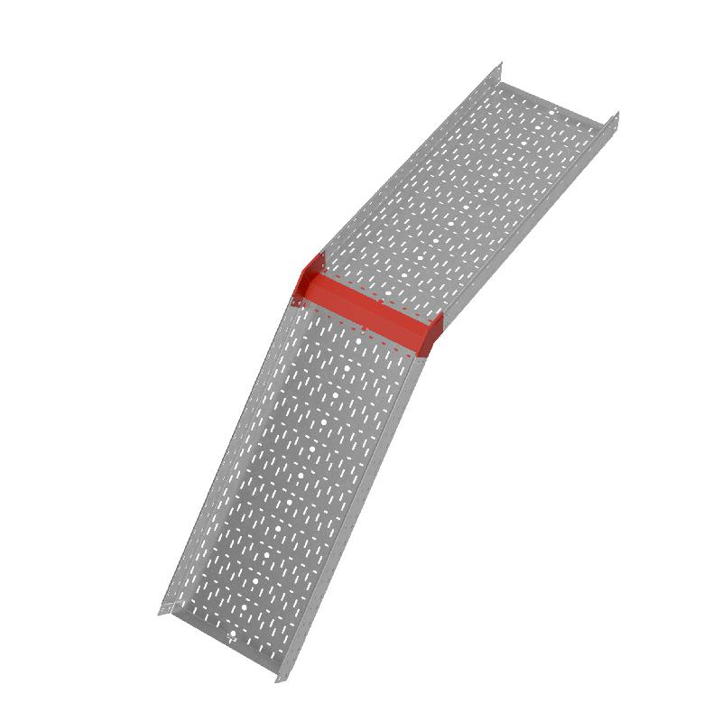 Угол для лотка верт. внеш. 45град. 500х100 сталь 1.0мм "ПЛЮС" VLplus45-100-500 КМ PL0555