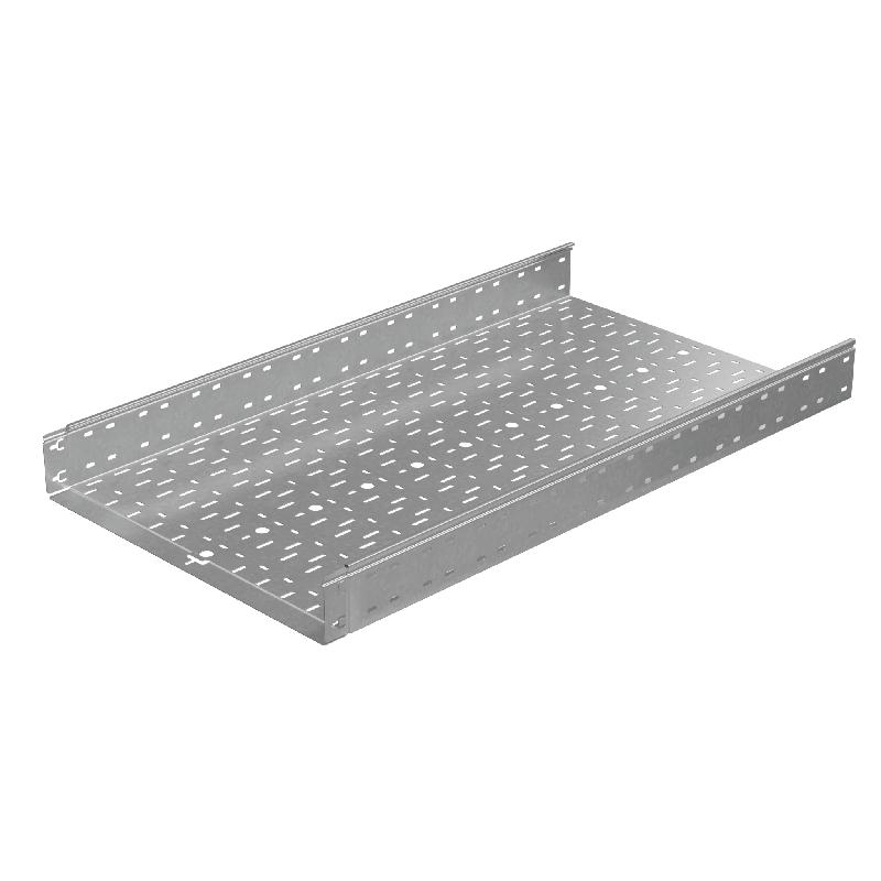 Лоток листовой перфорированный 600х100 L3000 сталь 1.2мм "БЫСТРЫЙ МОНТАЖ ПЛЮС" LPplus100-600-1.2-3000 HD гор. оцинк. КМ PL1250
