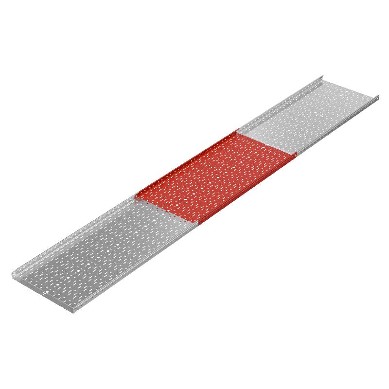 Лоток листовой перфорированный 600х50 L3000 сталь 1.0мм "БЫСТРЫЙ МОНТАЖ ПЛЮС" LPplus50-600-1.0-3000 HD гор. оцинк. КМ PL1203