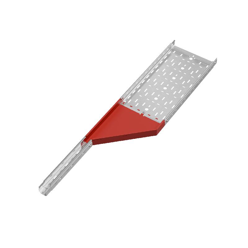 Переходник для лотка правый 50х50-300 сталь 1.0мм "ПЛЮС" PDplus50-50-300-R КМ PL0626