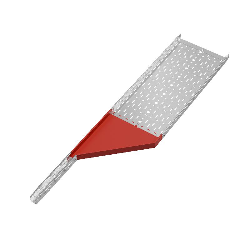 Переходник для лотка правый 50х50-400 сталь 1.0мм "ПЛЮС" PDplus50-50-400-R HD КМ PL1554