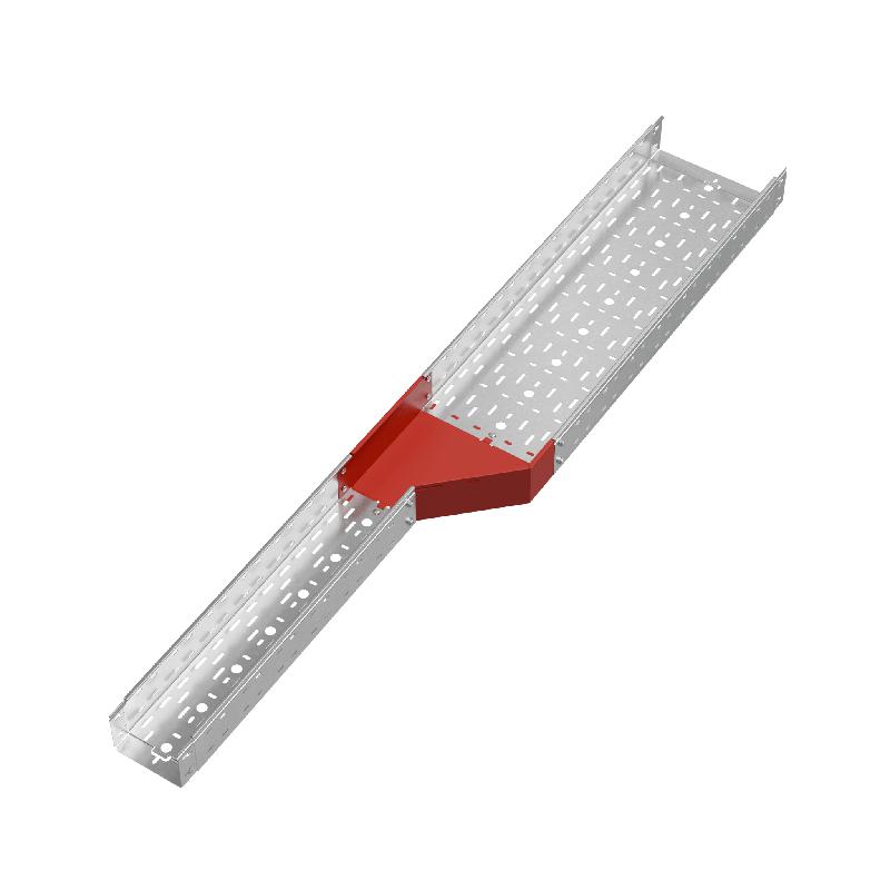 Переходник для лотка правый 100х150-300 сталь 1.0мм "ПЛЮС" PDplus100-150-300-R КМ PL0677
