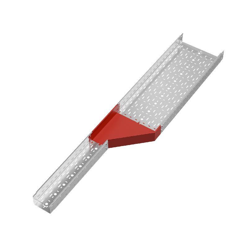 Переходник для лотка правый 100х150-400 сталь 1.0мм "ПЛЮС" PDplus100-150-400-R HD КМ PL1605