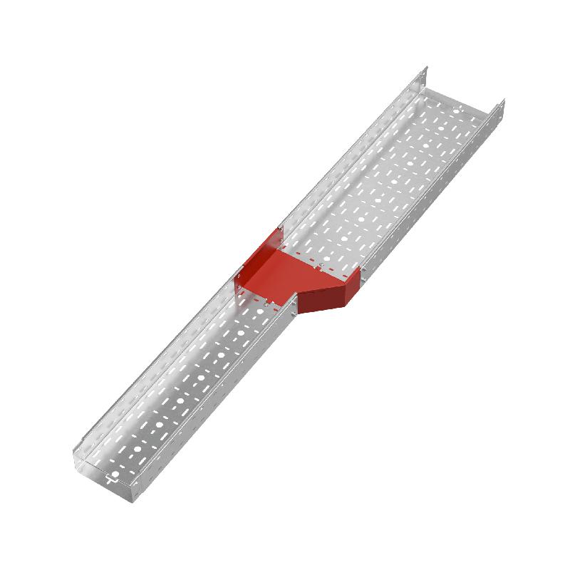 Переходник для лотка правый 100х200-300 сталь 1.0мм "ПЛЮС" PDplus100-200-300-R КМ PL0681