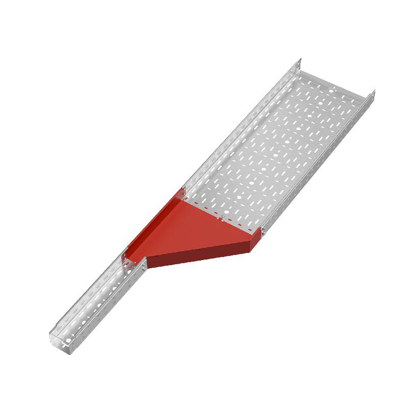 Переходник для лотка правый 80х100-400 сталь 1.0мм "ПЛЮС" PDplus80-100-400-R HD КМ PL1579