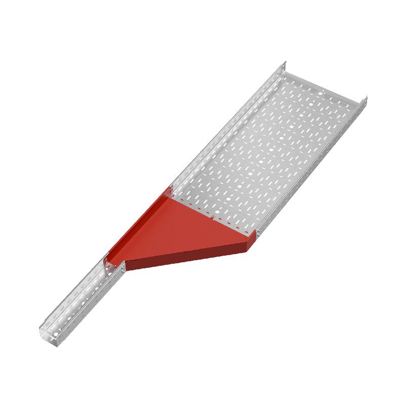 Переходник для лотка правый 80х100-500 сталь 1.0мм "ПЛЮС" PDplus80-100-500-R HD КМ PL1580