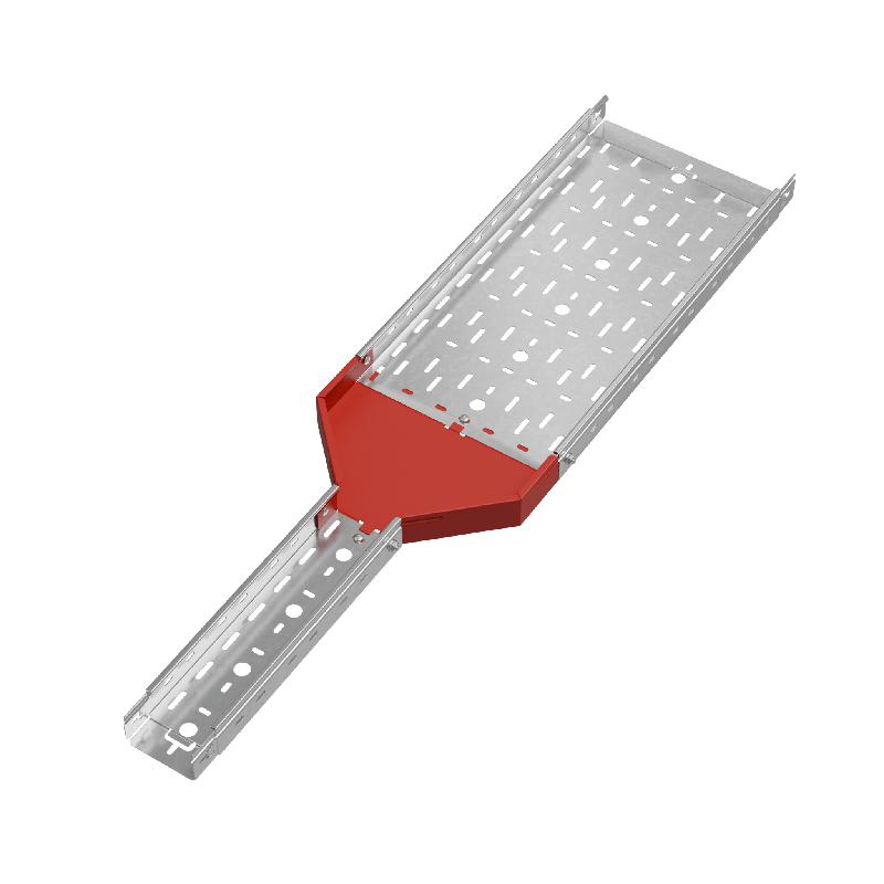 Переходник для лотка центральный 50х100-300 сталь 1.0мм "ПЛЮС" PDplus50-100-300-C HD КМ PL1693