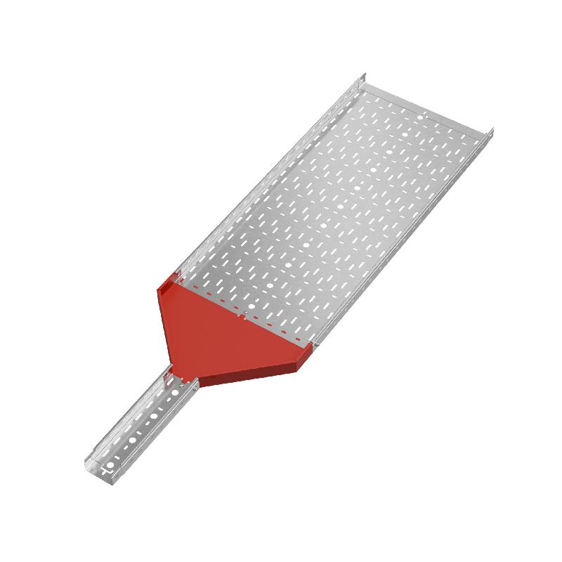 Переходник для лотка центральный 50х100-500 сталь 1.0мм "ПЛЮС" PDplus50-100-500-C HD КМ PL1695