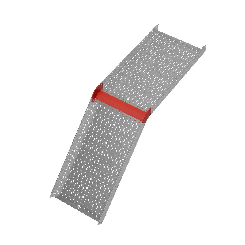 Угол для лотка верт. внеш. 45град. 600х100 сталь 1.0мм "ПЛЮС" VLplus45-100-600 HD КМ PL1483