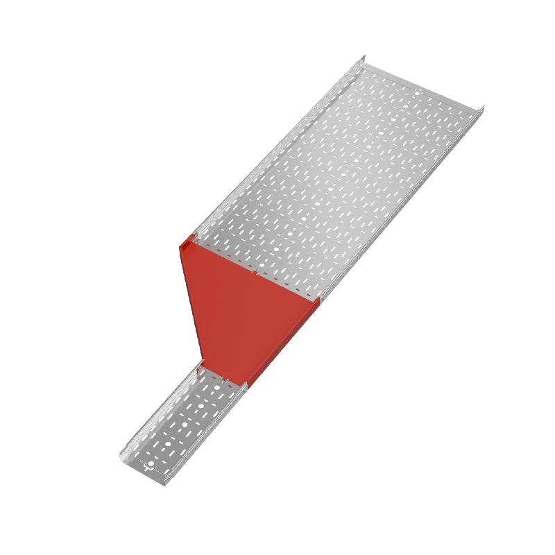 Переходник для лотка правый 50х200-600 сталь 1.0мм "ПЛЮС" PDplus50-200-600-R КМ PL0642