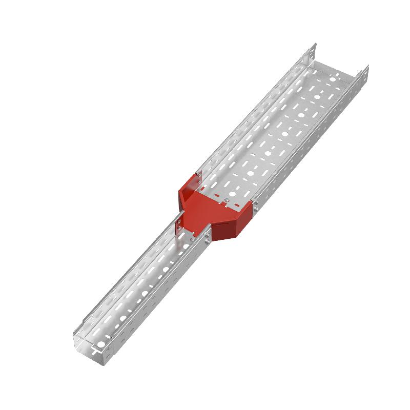 Переходник для лотка центральный 80х100-200 сталь 1.0мм "ПЛЮС" PDplus80-100-200-C КМ PL0786