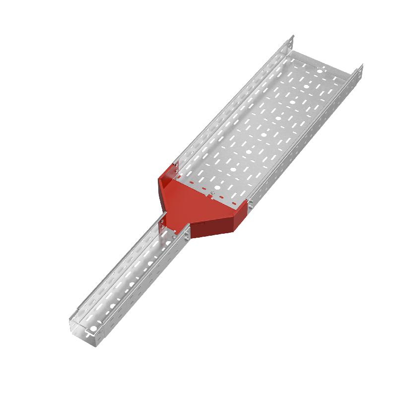 Переходник для лотка центральный 80х100-300 сталь 1.0мм "ПЛЮС" PDplus80-100-300-C КМ PL0787