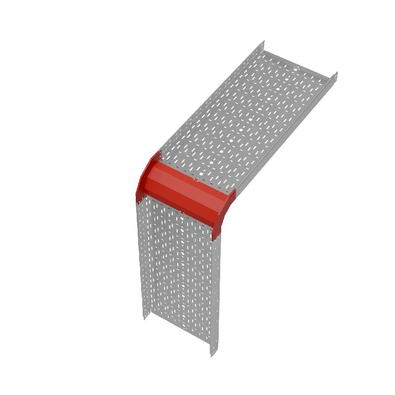 Угол для лотка верт. внеш. 90град. 500х80 сталь 1.0мм "ПЛЮС" VLplus90-80-500 HD КМ PL1453