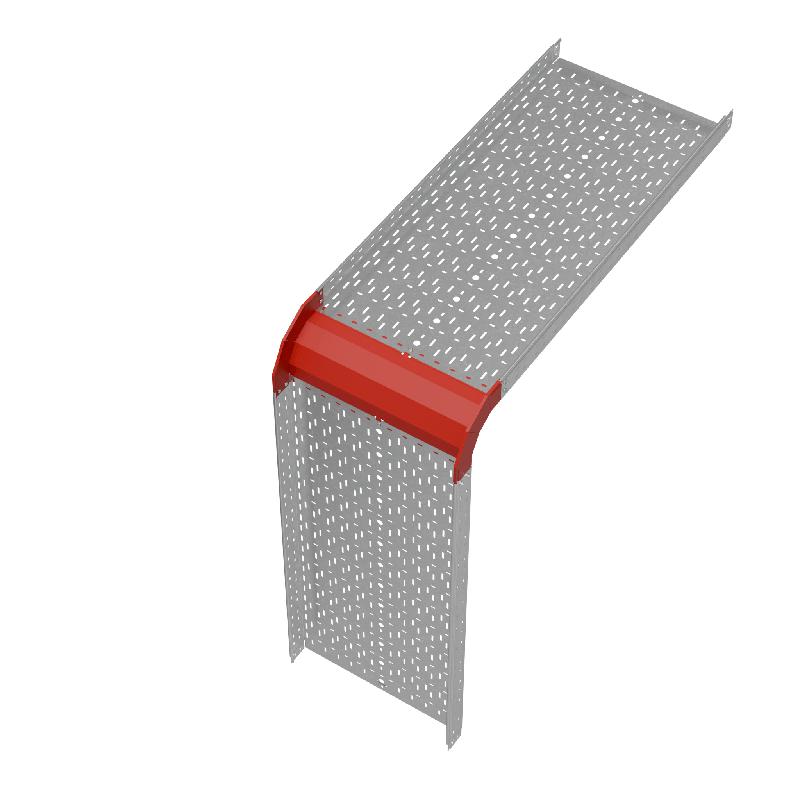 Угол для лотка верт. внеш. 90град. 600х80 сталь 1.0мм "ПЛЮС" VLplus90-80-600 HD КМ PL1454