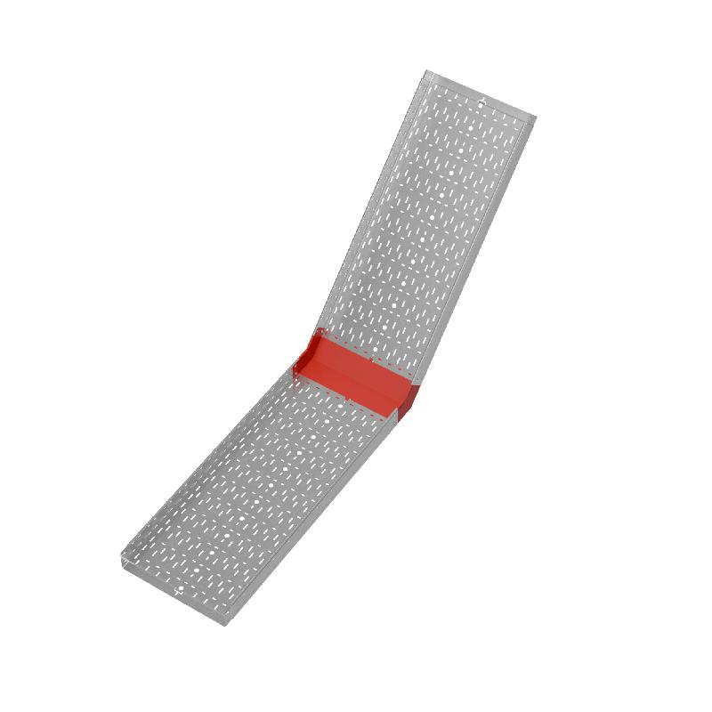 Угол для лотка верт. внутр. 45град. 500х100 сталь 1.0мм "ПЛЮС" NLplus45-100-500 HD КМ PL1438