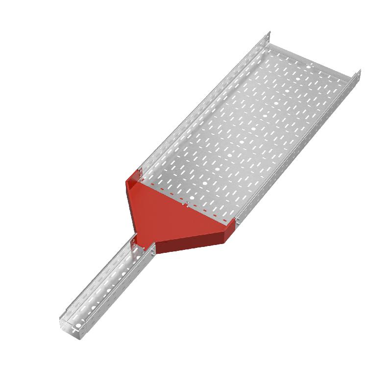 Переходник для лотка центральный 80х100-500 сталь 1.0мм "ПЛЮС" PDplus80-100-500-C КМ PL0789