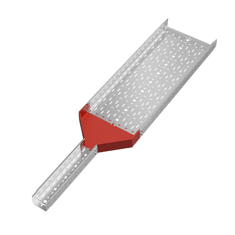 Переходник для лотка центральный 80х100-400 сталь 1.0мм "ПЛЮС" PDplus80-100-400-C HD КМ PL1715