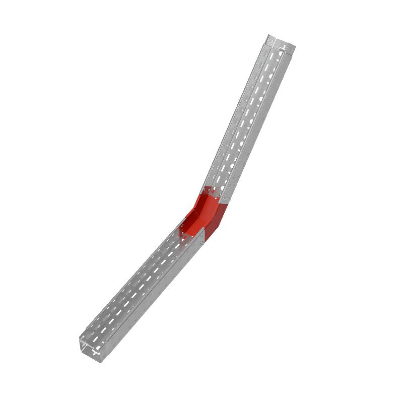 Угол для лотка верт. внутр. 45град. 100х100 сталь 1.0мм "ПЛЮС" NLplus45-100-100 КМ PL0506