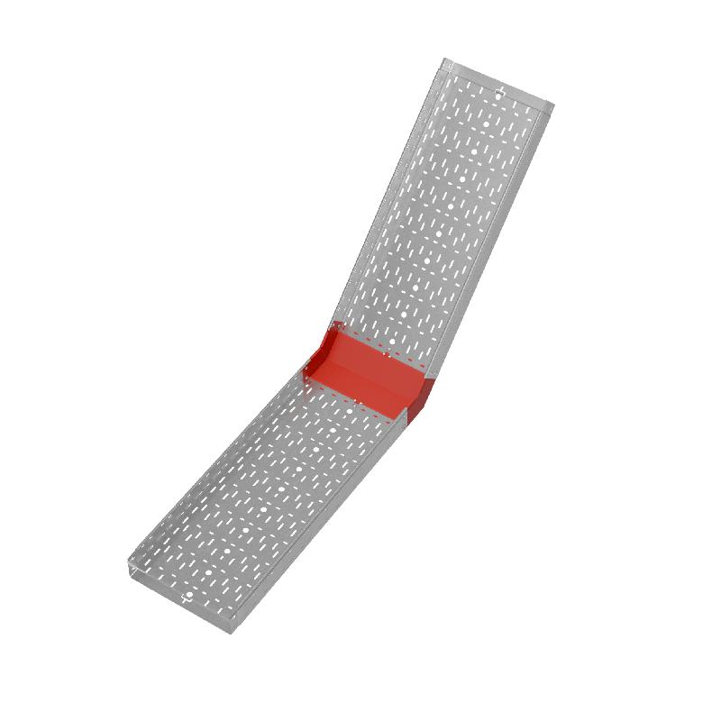 Угол для лотка верт. внутр. 45град. 400х100 сталь 1.0мм "ПЛЮС" NLplus45-100-400 HD КМ PL1437