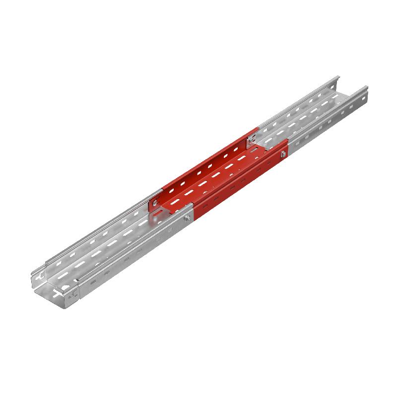 Лоток листовой перфорированный 100х50 L3000 сталь 0.8мм "БЫСТРЫЙ МОНТАЖ ПЛЮС" LPplus50-100-0.8-3000 оцинк. КМ PL0203