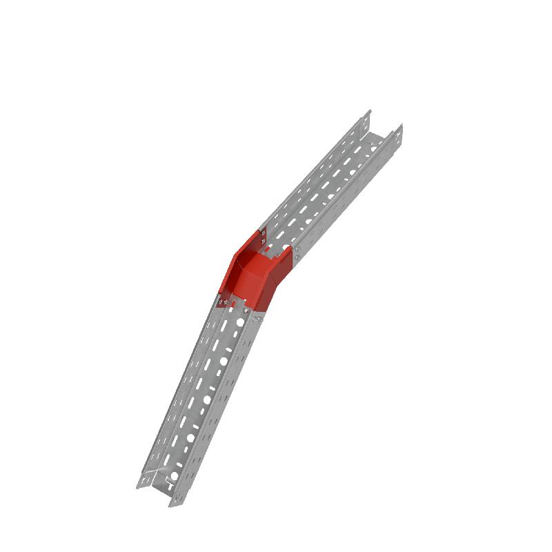 Угол для лотка верт. внеш. 45град. 100х80 сталь 1.0мм "ПЛЮС" VLplus45-80-100 КМ PL0543