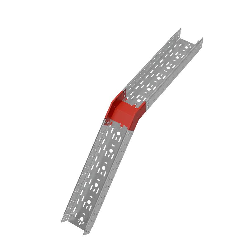 Угол для лотка верт. внеш. 45град. 150х80 сталь 1.0мм "ПЛЮС" VLplus45-80-150 HD КМ PL1471