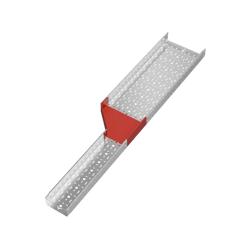 Переходник для лотка левый 100х200-400 сталь 1.0мм "ПЛЮС" PDplus100-200-400-L HD КМ PL1677