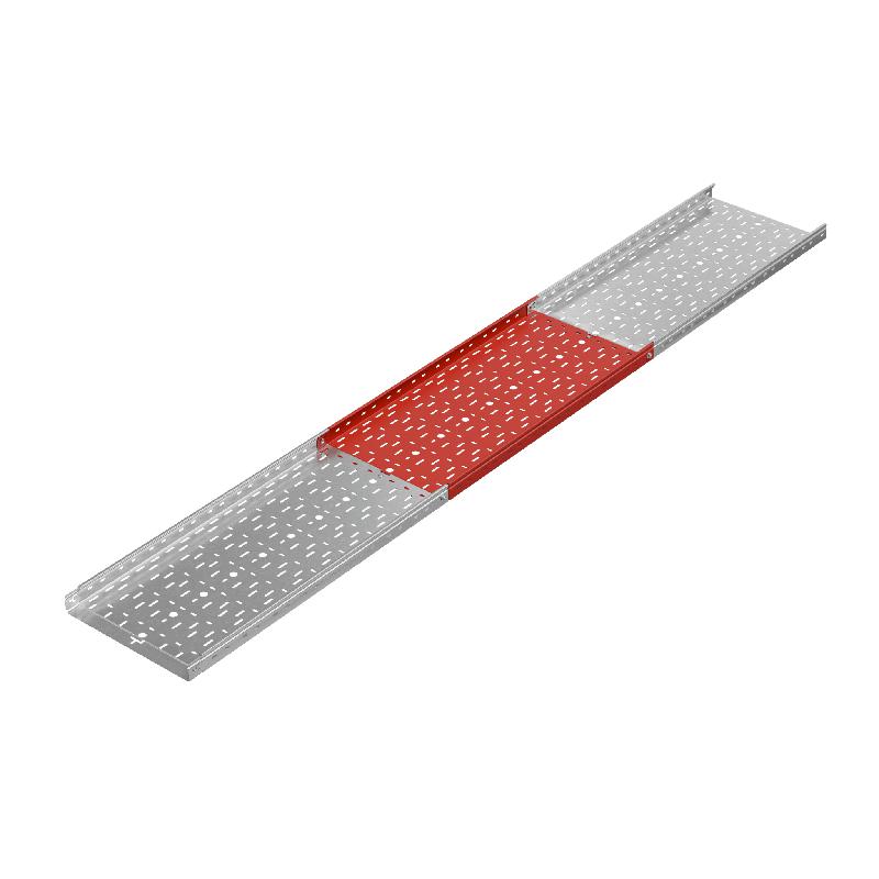 Лоток листовой перфорированный 400х50 L3000 сталь 1.2мм "БЫСТРЫЙ МОНТАЖ ПЛЮС" LPplus50-400-1.2-3000 HD гор. оцинк. КМ PL1198