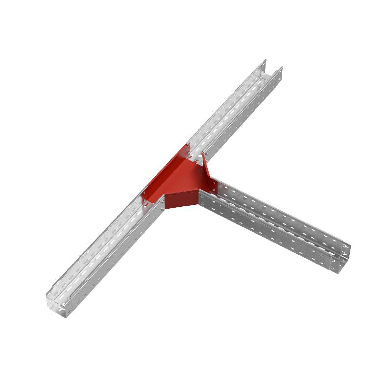 Отвод для лотка Т-образ. 100х100 сталь 1.0мм "ПЛЮС" TDplus100-100 КМ PL0572