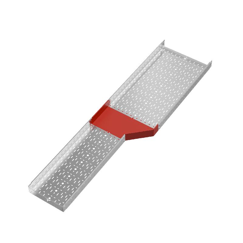 Переходник для лотка правый 100х400-600 сталь 1.0мм "ПЛЮС" PDplus100-400-600-R HD КМ PL1616