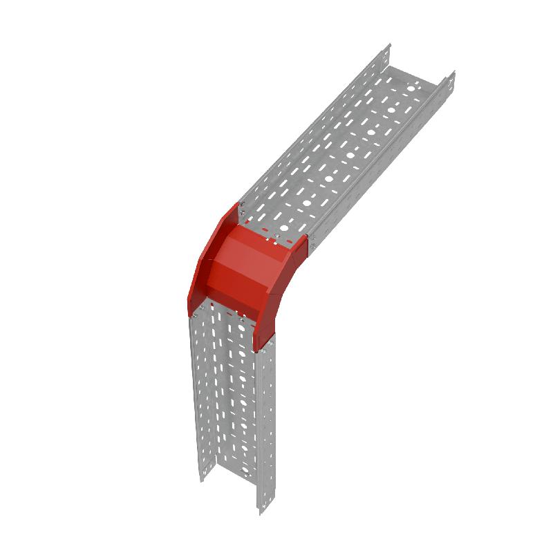 Угол для лотка верт. внеш. 90град. 200х80 сталь 1.0мм "ПЛЮС" VLplus90-80-200 КМ PL0523