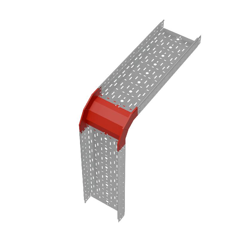 Угол для лотка верт. внеш. 90град. 300х80 сталь 1.0мм "ПЛЮС" VLplus90-80-300 КМ PL0524
